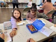 Children's Church coloring time