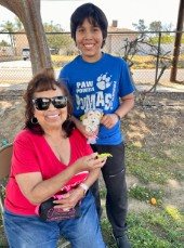 Friends at the church picnic